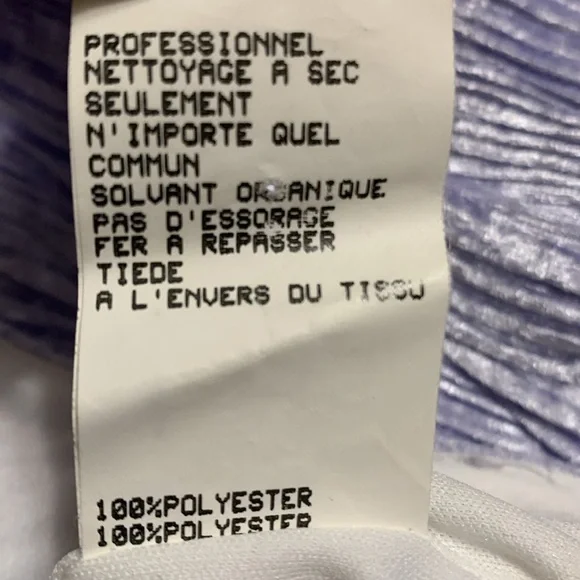 JESSICA MCCLINTOCK Braided Sleeves Lavender Formal Texture Gauzy Dress 16 - Picture 9 of 15